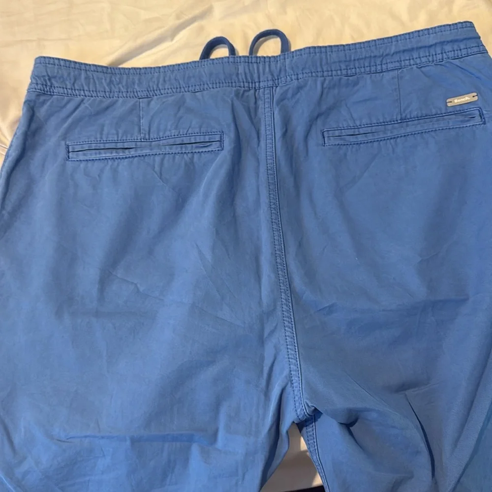 Bench Chino Shorts‎ Men's 36 Blue 100% Cotton Drawstring Multipurpose City